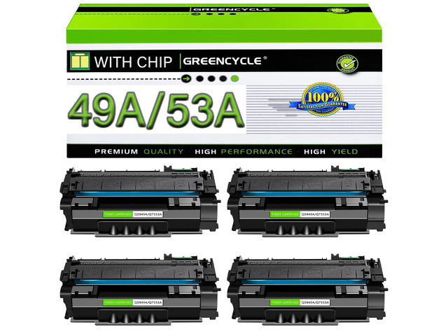 Q5949A Q7553A 1320 Toner Cartridge Compatible for HP 49A 53A Q5949A Q7553A Works with Laserjet 1320n 3390 1160 1320tn 1320nw 3390 P2015 P2015dn...