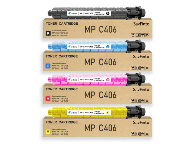 MP C406 MP C307 MP C407 MP C306 Toner Cartridge MPC406 MPC307 842091 842092 842093 842094 Replacement for Ricoh MP C307 MP C407 MP C406 MP C306...