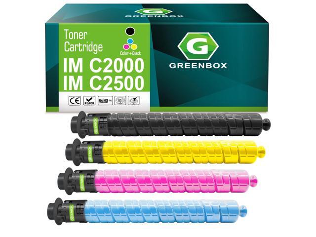 IM C2500 C2000 Toner Cartridge 842307 842310 842309 842308, 4 Pack Compatible for Ricoh Lanier Savin IM C2500 C2000 Series Printers, BK/C/Y/M,...