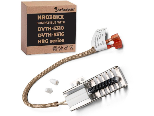 Compatible With DVTH-5310, NX58h5600SS, WB13K21 Gas Range Oven Igniter - (NR038KX) Premium Oven Igniter Replacement Oven Igniter & Electric Gas...