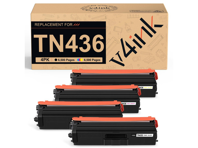 TN436 Toner Cartridge Set Compatible for Brother TN-436 TN433 TN431 4 Color for HL L8360CDW L8260CDW L9310CDW MFC L8900CDW L8610CDW L8690CDW...