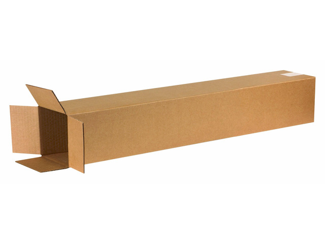 6640 Tall Corrugated Cardboard Box 6' L x 6' W x 40' H, Kraft, for Shipping, Packing and Moving (Pack of 25)