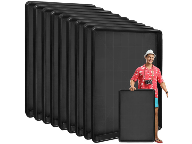 9Pcs Extra Large Auto Oil Drip Pan- 35.4 x 24 x1.6 Inches Oil Drip Tray for Under Car Plastic Oil Tray,Oil Catch Pan Replacement Tray to Keep...