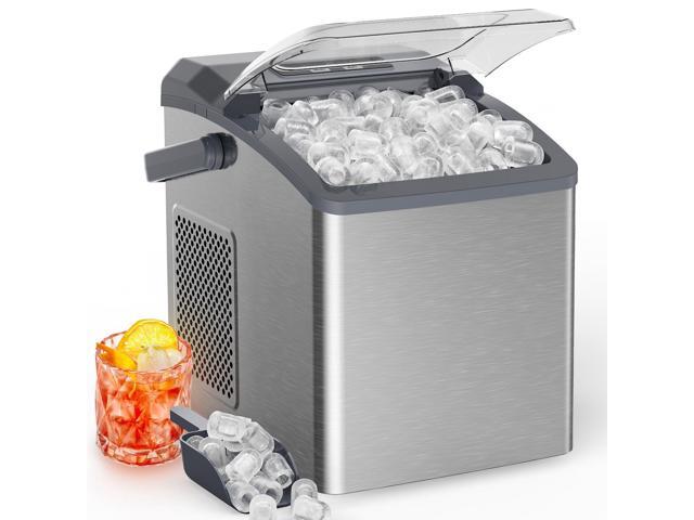 Ice Makers Countertop, 26 lbs per Day, Fast Ice in 6 Minutes, Self-Cleaning Ice Maker, Compact Countertop Ice Machine for Home, Kitchen/Office/Parties
