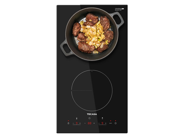 12 Inch Induction Cooktop 3500W, Built-in Electric Stove with 2 Boost Burners, Compatible with Magnetic Cookers, Timer & Child Safety Lock, 9 Power...