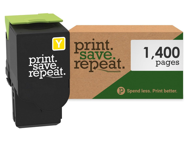 Lexmark 78C10Y0 Yellow Toner Cartridge for CS421, CS521, CS622, CX421, CX522, CX622, CX625 Laser Printer [1,400 Pages]