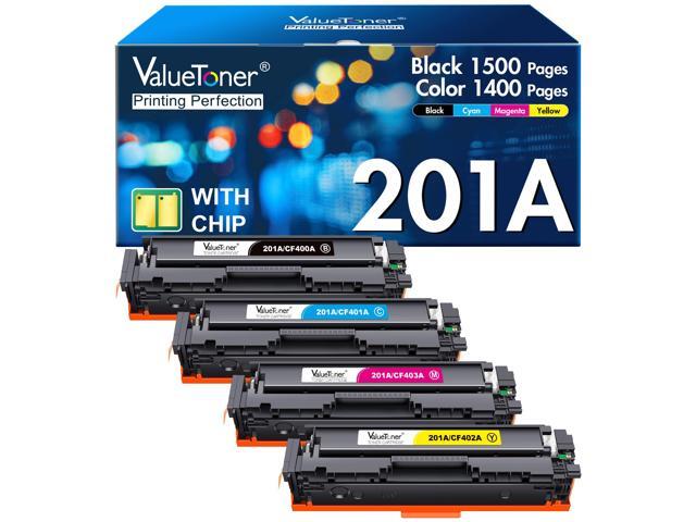 201A Toner Cartridge Compatible for HP 210A 201X (4-Pack) Compatible for HP 210A Works with HP Color LaserJet Pro MFP M277dw M252dw M277c6 M277n...
