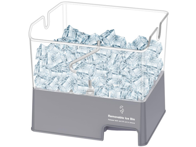Upgraded W11129522 Refrigerator Ice Bucket Compatible with Whirlpool Ice Maker Replacement Parts, W10564750 Whirlpool Ice Bucket Removable Ice...