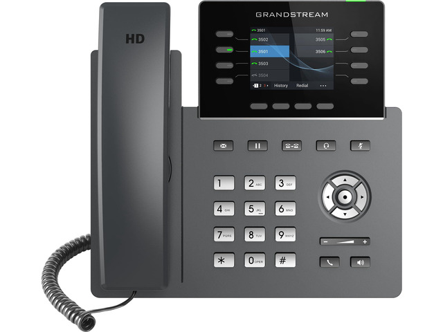 Provisioned Grandstream GRP2624 Wi-Fi IP Desk Phone. Works only with Office VoIP Phone Service with Virtual Receptionist, Desktop and Mobile app,...