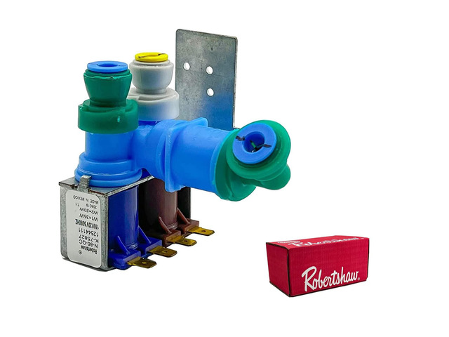 [12002193 Valve OEM Mania] 12002193 NEW OEM Produced for Whirlpool Refrigerator Water Inlet Valve by Robertshaw Replacement Part - Replaces...