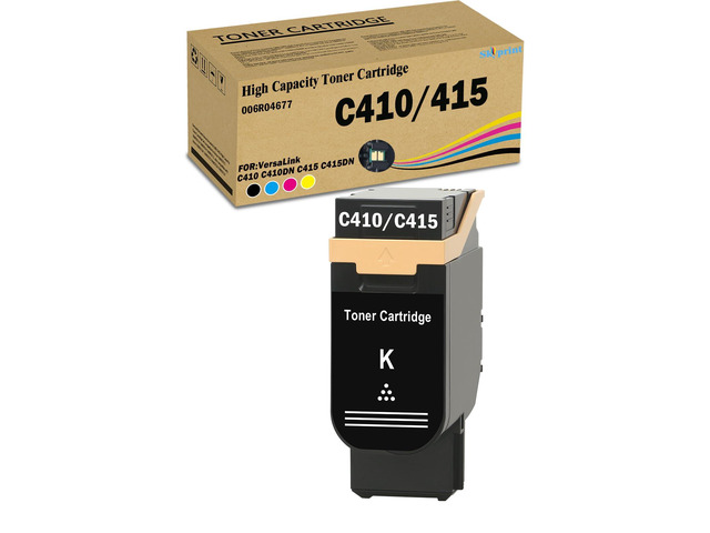 Versalink C415 C410 Black Toner Cartridge 3,000 Pages Compatible with Xerox 006R04677 Toner use for Xerox Versalink C410 C410DN Versalink C415...