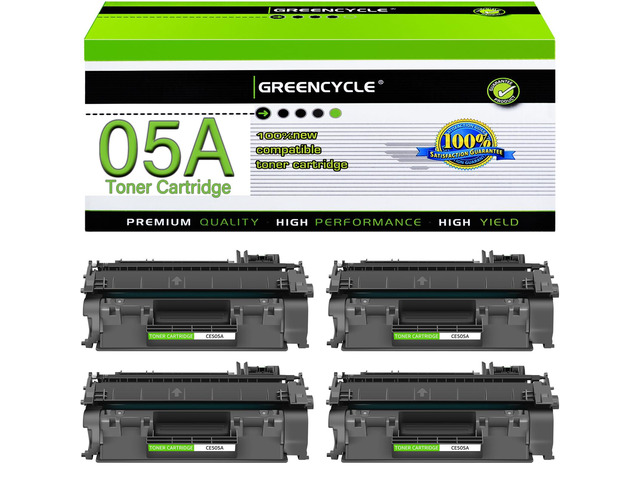 05A CE505A Black Toner Cartridge for HP LaserJet P2035 P2055dn P2030 4 Pack Compatible for HP 05A LaserJet P2035 P2035N P2055DN 2055DN 2035N...