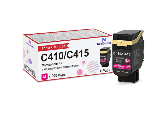 C410 C415 Magenta Toner Cartridge 006R04687 Toner 7,000 Pages 1 Pack Compatible for Xerox Genuine C410 C410DN C415 C415DN Printer High Capacity...