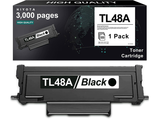 TL48A TL-48A Black Toner Cartridge (1 Pack) Compatible TL 48A High Yield Toner Cartridge Replacement for Pantum TL-48A TL48X M15DW M29DW L2710FDW...