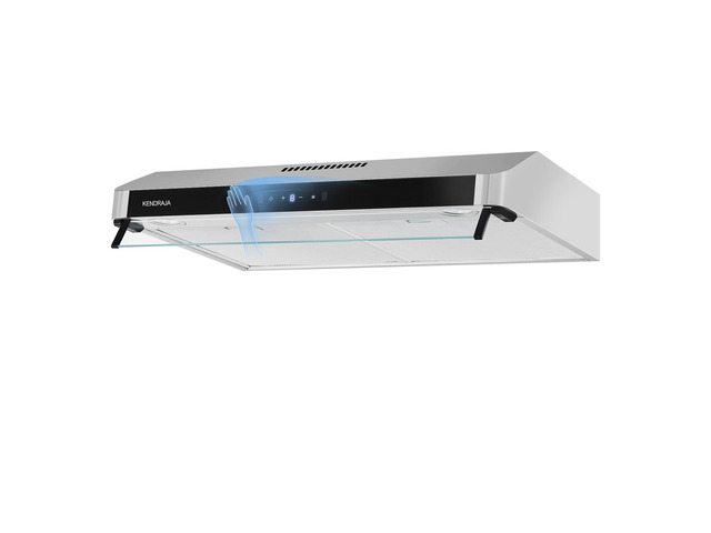 400CFM 30 Inch Vent Hood with LED Light Ducted/Ductless Range Hood with Charcoal Filter 3- Speed Touch Control 6-Layers Steel Grease Filters
