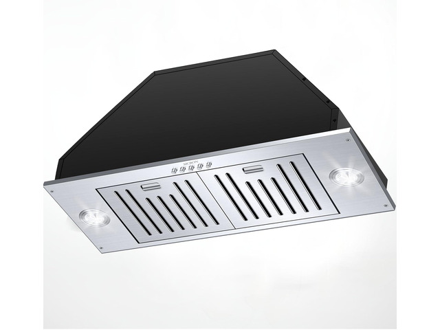 Range Hood Insert 30 Inch, 850 CFM Range Hood Insert, Ducted/Ductless Convertible Insert Range Hood, 3 Speed Vent Hood Insert, Stainless Steel Hood...