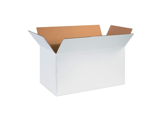 Shipping Boxes Medium White, 24'L x 12'W x 12'H 25-Pack Corrugated Cardboard Box for Packing, Moving and Storage 24x12x12 241212