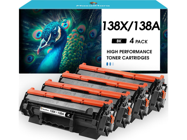 138X 138A High Capacity with Chip Compatible Toner Cartridges Replacement for HP W1380X W1380A LaserJet Pro 3001dw 3001dn 3001fdw MFP 3101fdw MFP...