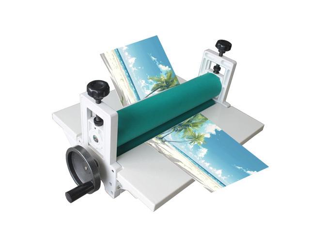 14in Cold Laminator Machine Only Cold Laminating Machine with Crank Manual Roll Laminator Machine Max 14 in Film 0.4In Thickness for Commercial...