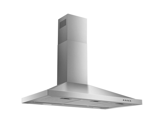 Tiesay Wall Mount Range Hood 36 inch with Ducted/Ductless Convertible Duct, Kitchen Hood Stainless Steel Chimney-Style Over Stove Vent Hood with...