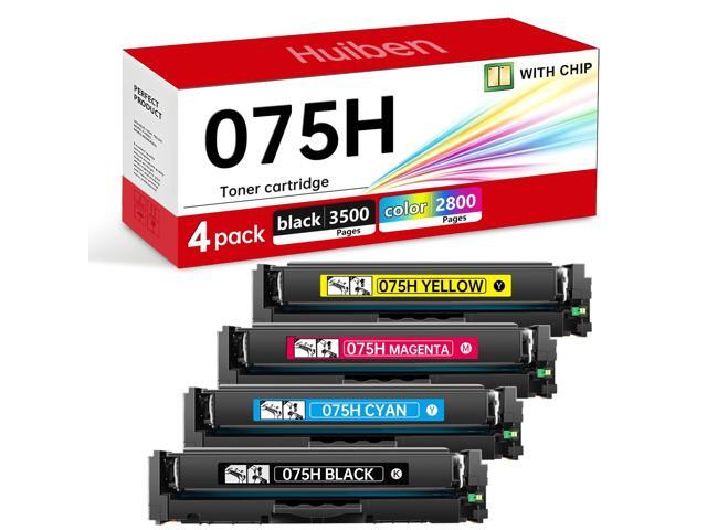 Compatible with Canon 075 H Toner Cartridges MF663Cdw MF662Cdw Toner With chip,Compatible with 075H 075 Ink and Canon Color image CLASS MF665Cdw...