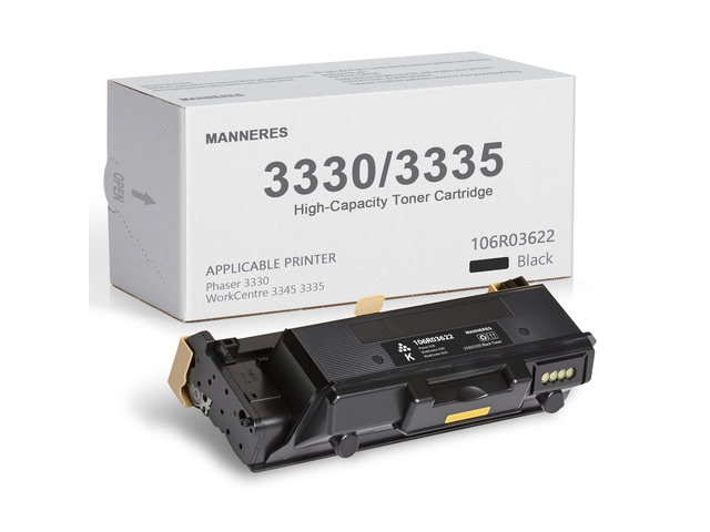 Phaser 3330 WorkCentre 3335 High Capacity Toner Cartridge (1-Pack, Black): 106R03622 Toner Cartridge Replacement for Xerox Phaser 3330 WorkCentre...
