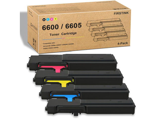 Replacement for Xerox Phaser 6600 WorkCentre 6605 Toner Cartridge 106R02228 106R02227 106R02226 106R02225 Replacement for Xerox Phaser 6600 6600N...