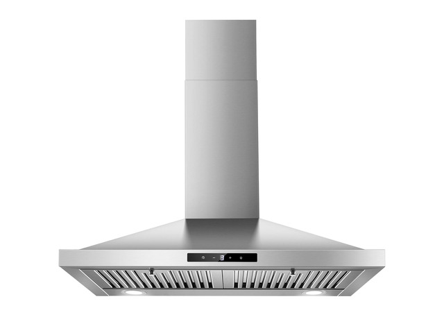 Range Hood 30 inch, Vent Hoods 30 inch Stainless Steel, 450 CFM Ductless/Ducted Convertible Kitchen Hood with LED Light Baffle Filters, 3 Speed...