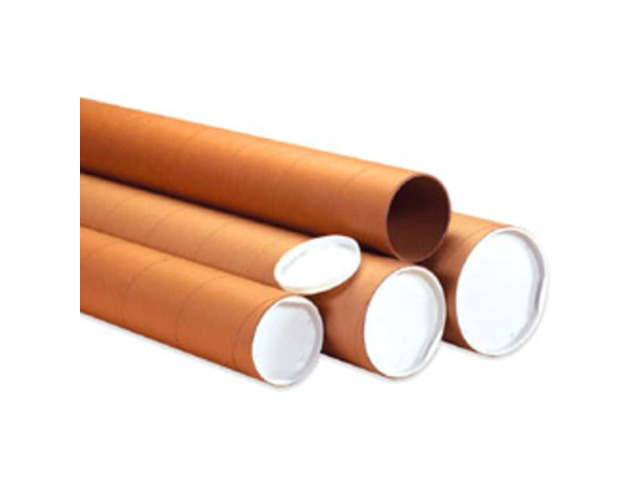 Mailing Tubes with Caps, 4'L x 30'W, 12-Pack Cardboard Tube Mailer for Poster Box, Blueprint, Teachers, Artwork, Long Art Holder 4x30