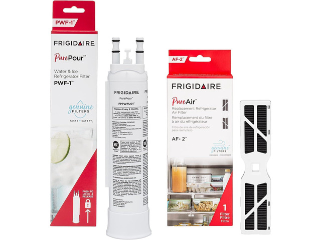 PurePour PWF-1 (FPPWFU01) & PureAir AF-2 (FRGPAAF2) Water & Air Filter Combo Kit,(Pack of 6)