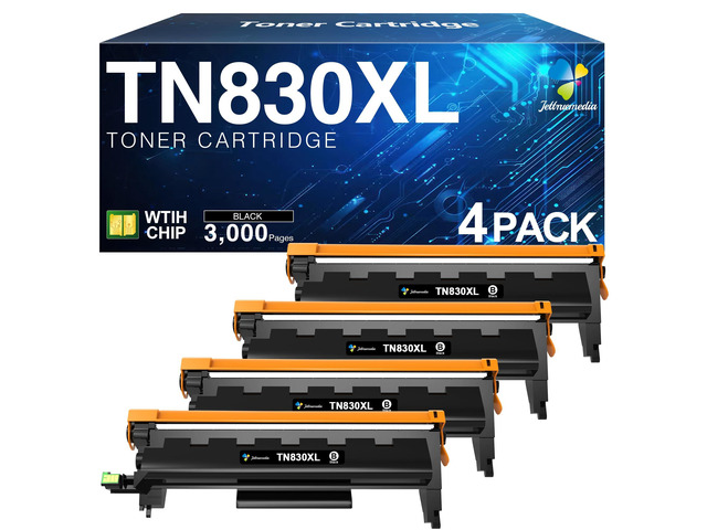 TN830XL Black Toner Cartridge Compatible for Brother TN830 TN-830XL 830 TN830XL Toner Black for Brother Printer DCP-L2640DW HL-L2460DW HL-l2405W...