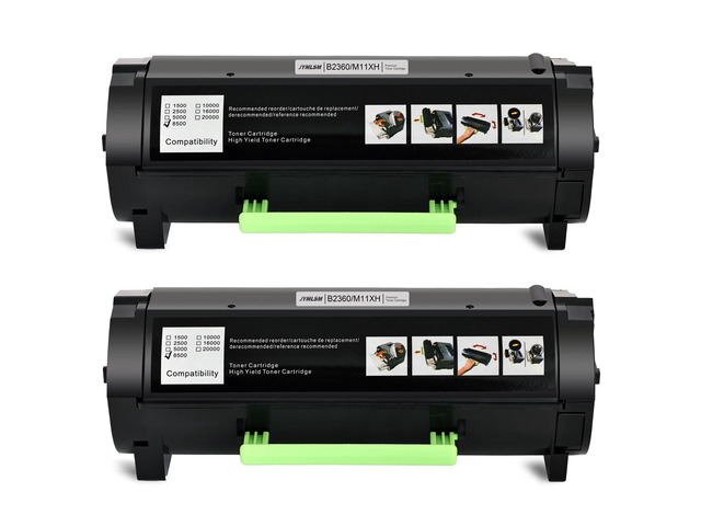 B2360 Toner Cartridge 2 Pack Compatible with Dell B2360 B2360d B2360dn B2365 B3465dnf B3460 B3460dn B3465dn Printers, M11XH 331-9805 Toner...