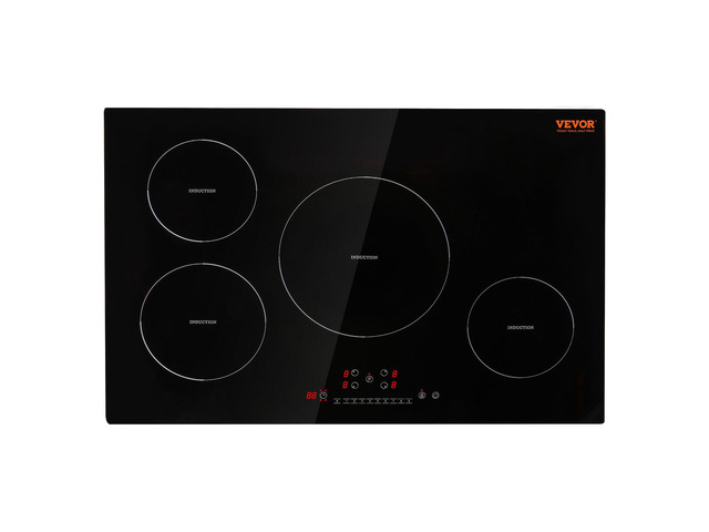 Electric Cooktop, 4 Burners, 30'' Induction Stove Top, Built-in Magnetic Cooktop 7500W, 9 Heating Level Multifunctional Burner, LED Touch Screen...