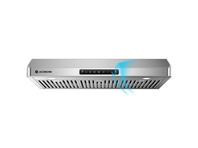 36 Inch Under Cabinet Range Hood, 800 CFM Stainless Steel Kitchen Vent Hood with Gesture Sensing, Touch Control, 3-Speed Exhaust Fan, LED Lights,...
