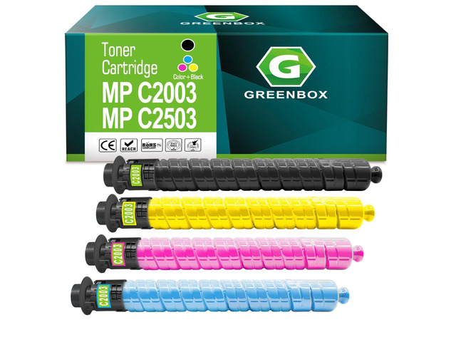 MP C2003 Toner Cartridges 841918 841921 841920 841919, 4 Pack MP C2003 C2503, Compatible with Ricoh Aficio MP C2003 C2004 C2503 C2504 MP C2011...
