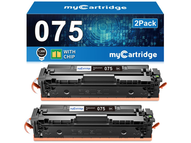 075 Black Toner Cartridge Compatible for Canon MF665Cdw LBP646Cdw MF663Cdw Replacement for Canon 075 075H Black Toner for Color ImageCLASS...