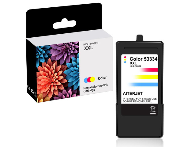 High Pages Remanufactured Ink Cartridge Replacement for PR 53334 Tri-Color Ink Cartridge for Bravo se-3 and 4200-series disc Publishers