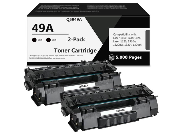 49A Toner Cartridge Replacement for HP 49A Q5949A 53A Q7553A 49X Q5949X for 1320 Toner Cartridge 1320n 3390 1160 1320tn 1320nw 3392 P2015 P2015dn...