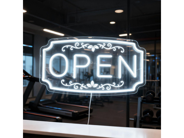 LED Neon Open Signs for Business Window Wall Door, Light Up Open Lights Sign for Bar Coffee Restaurant Barber Salon Club Retail Commercial Wall Decor