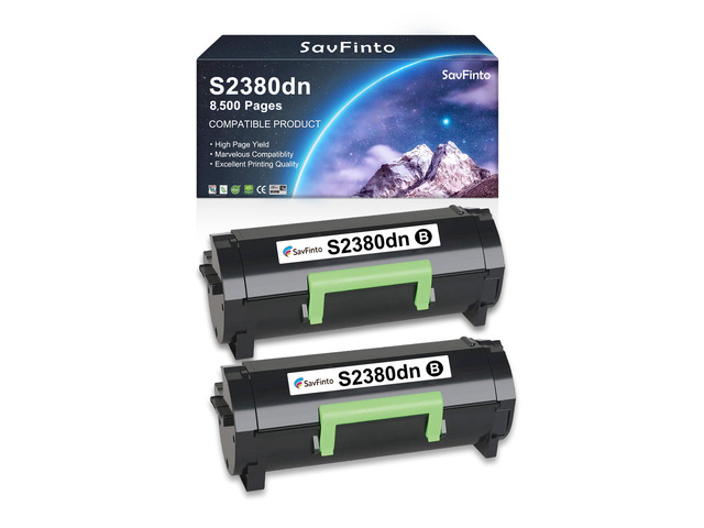 S2830 S2830dn GGCTW High Yield Toner Cartridge Replacement for Dell S2830 S2830dn 2830dn 2830 Printer (8,500 Pages, Black, 2-Pack)