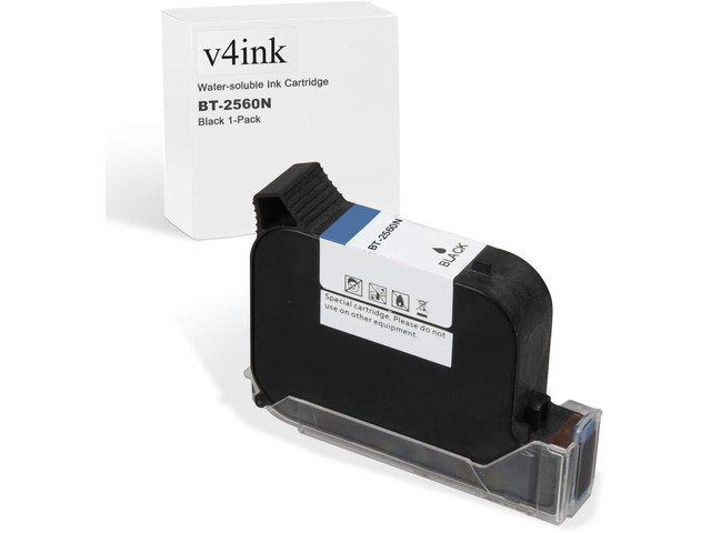 Bentsai BT-2560N Original Aqueous Water Soluble Ink Cartridge 0.5 Inch Printhead Replacement for Bentsai Handheld Inkjet Printer BT-HH6105B2,...