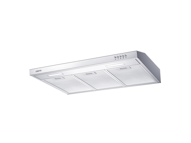 Ductless Range Hood 30 inch Under Cabinet Hood Vent with 3 Speed Exhaust Fan Push Button Ducted and Ductless Convertible