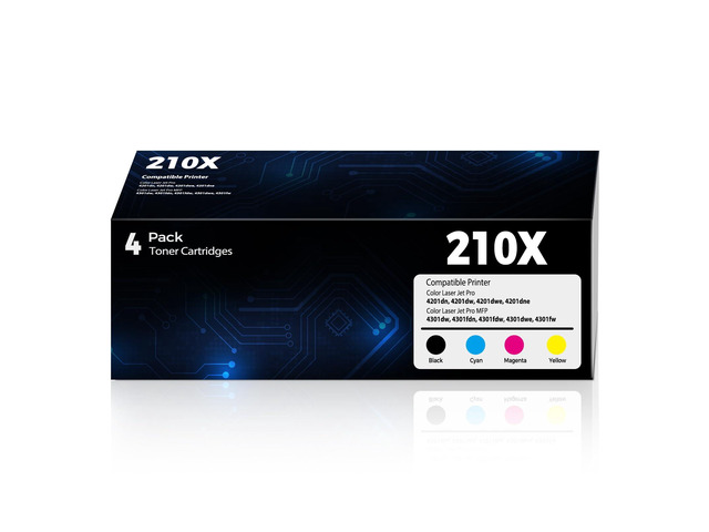 210X Toner Cartridges High Yield Compatible for 210X 210A Toner Color Laser jet Pro MFP 4301fdw MFP 4301fdn Compatible for Color Laser jet Pro...