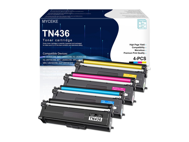 TN436 TN 436 Toner Cartridge Set TN-436 Replacement for Brother Printer TN433 TN431 Toner Compatible for Laser HL-L8360CDW HL-L8260CDW...