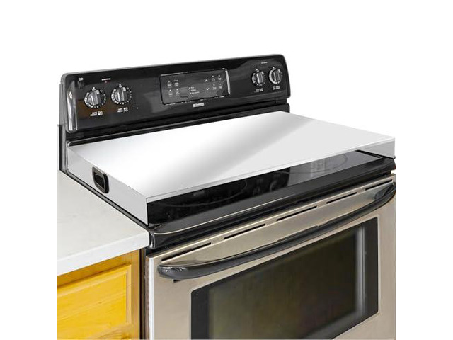 Stainless Steel Gas Stove Top Cover, Noodle Board Cooktop Cover, Kitchen Organizer for Gas and Electric Stove Range Expanding Kitchen Space, Large...