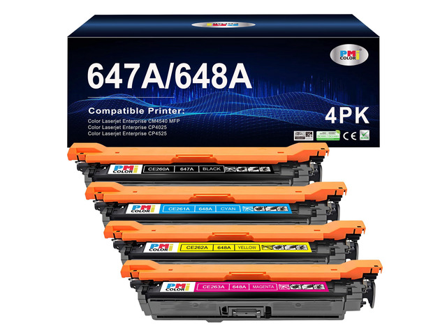 647A 648A Toner Cartridge for HP Color LaserJet CM4540 CP4025,CP4525 Compatible for HP Color LaserJet Enterprise CM4540 MFP, CP4025, CP4525...