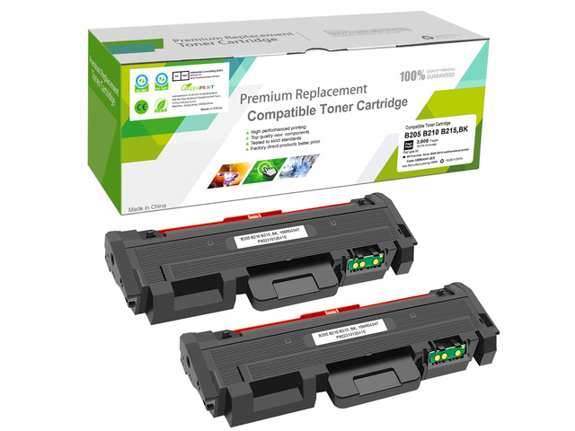B205 B210 B215 Compatible Toner Cartridges 2 Blacks High Capacity 3000 Pages for Xerox B215DNI B205DNI B210DNI Printer 106R04347