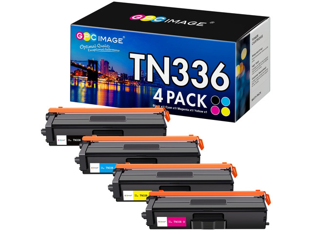 Toner Cartridge Compatible for Brother TN336 TN-336 TN-331 TN331 to use with MFC-L8850CDW HL-L8350CDW MFC-L8600CDW HL-L8250CDN HL-L8350CDWT Printer...