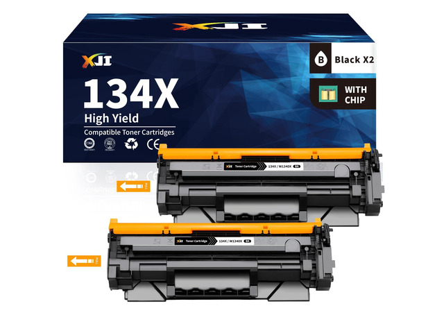 134X Toner with Chip High Yield Compatible Replacement for HP 134X Black Toner Cartridge 134A W1340X W1340A, for Laser Jet Printer M209dw MFP...
