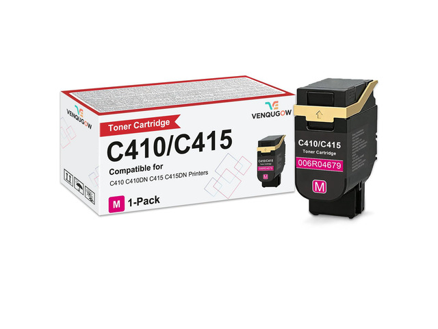 C410 Toner Cartridge Compatible for Xerox 006R04679 Magenta Toner Cartridges Compatible for Xerox Genuine C410 C410DN C415 C415DN Printers Standard...